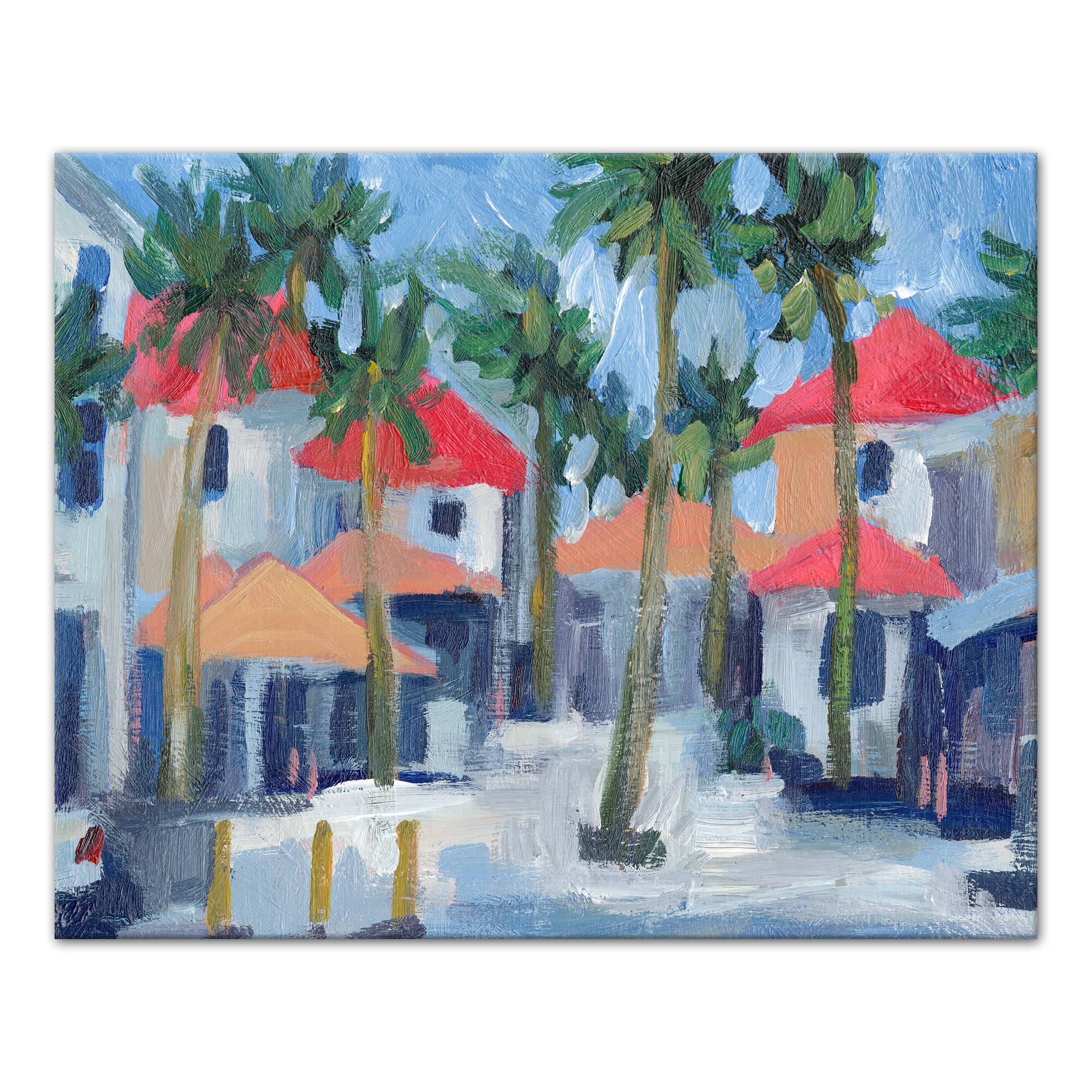 Beach Town 20" x 16" Canvas Wall Art